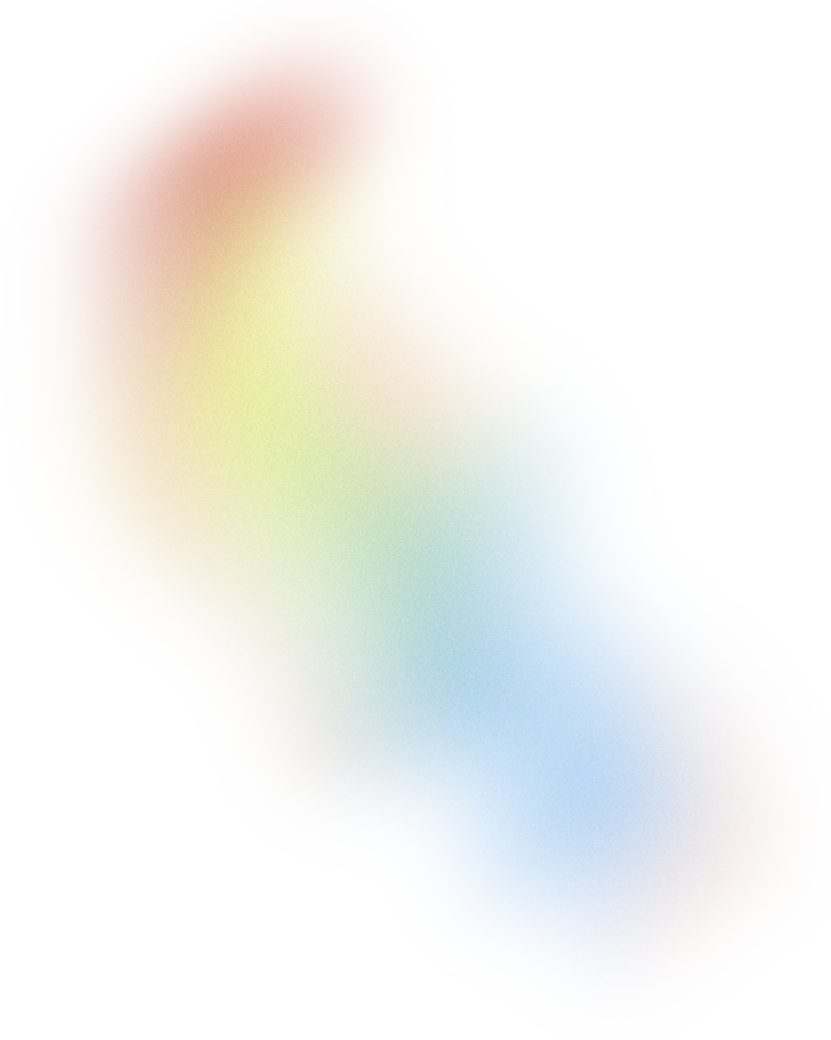 Glowy Gradient Abstract Brush Stroke Blob